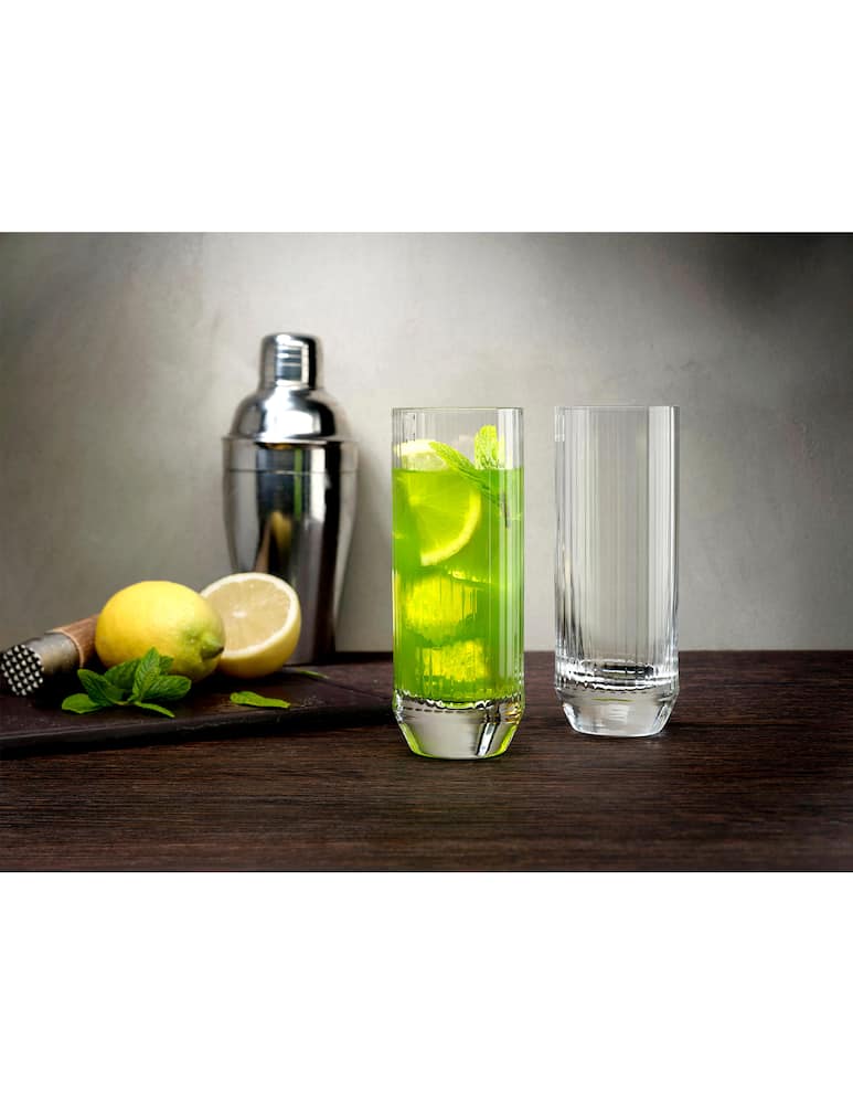 rinascente Nude Big Top bicchiere highball 340 cc set da 4 - Trasparente