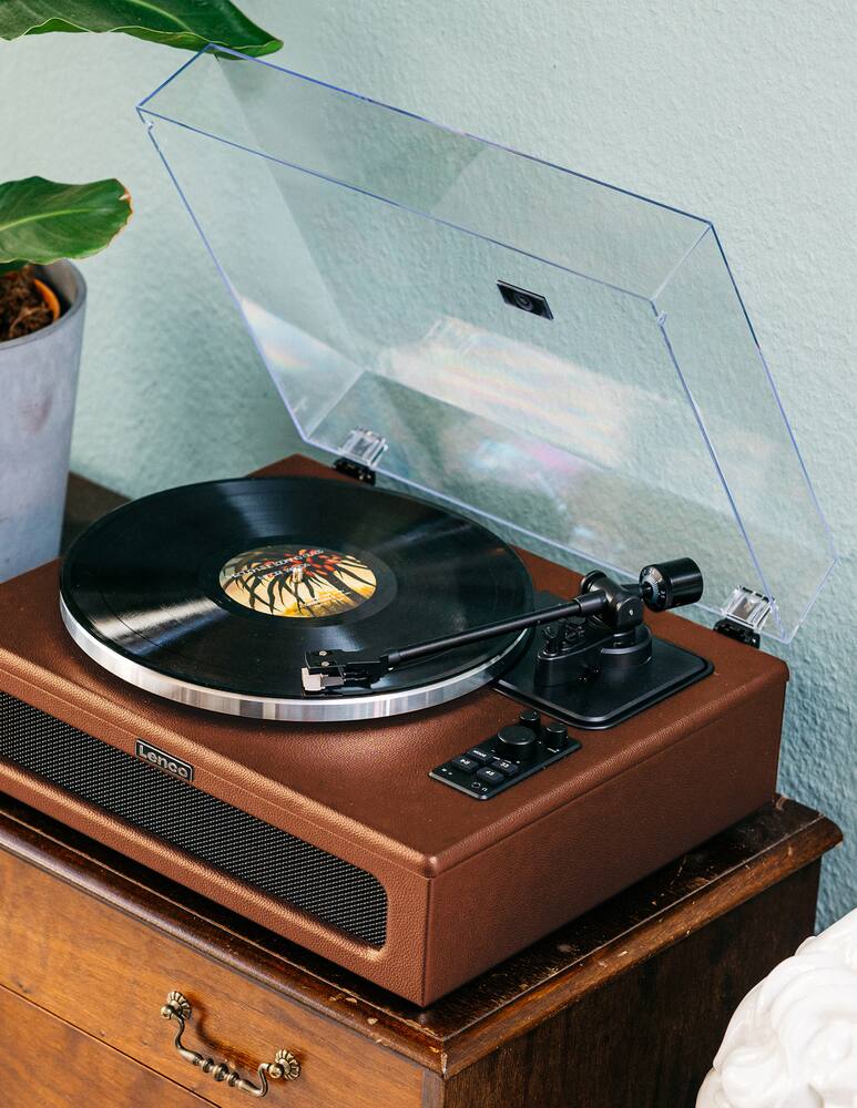 rinascente Lenco LS-430 Amplified Turntable with integrated speaker and Bluetooth