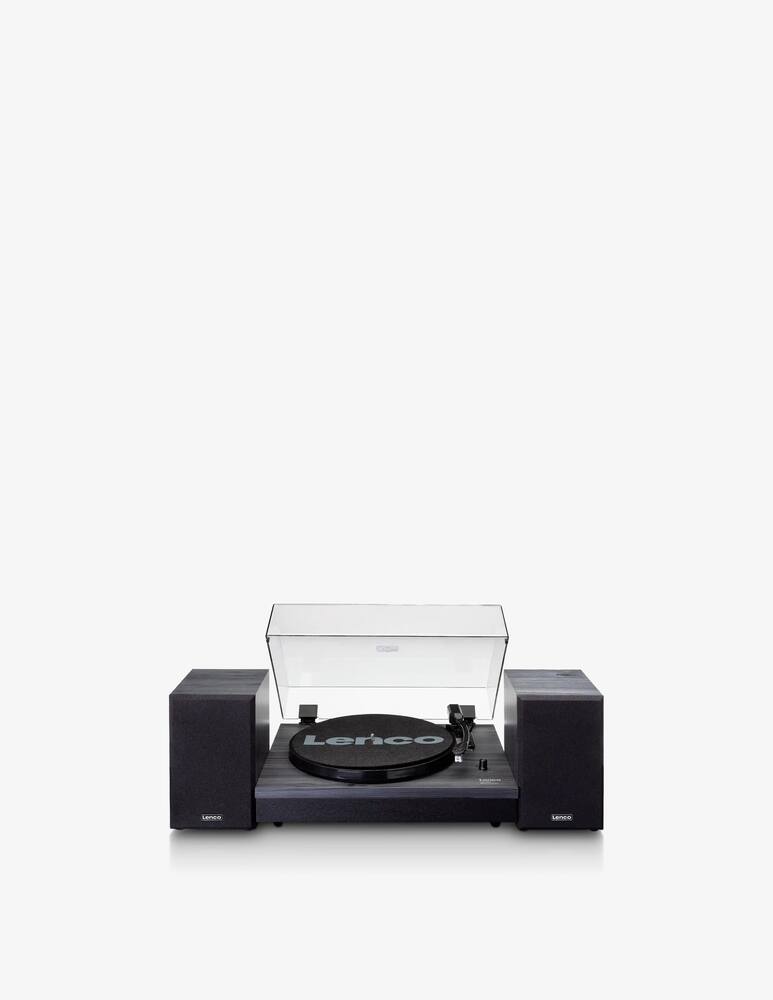 rinascente Lenco LS-301 Turntable With Bluetooth And Wooden Speaker - Black