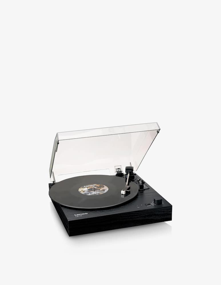 rinascente Lenco Ls-15bk Turntable with Built-in Speakers