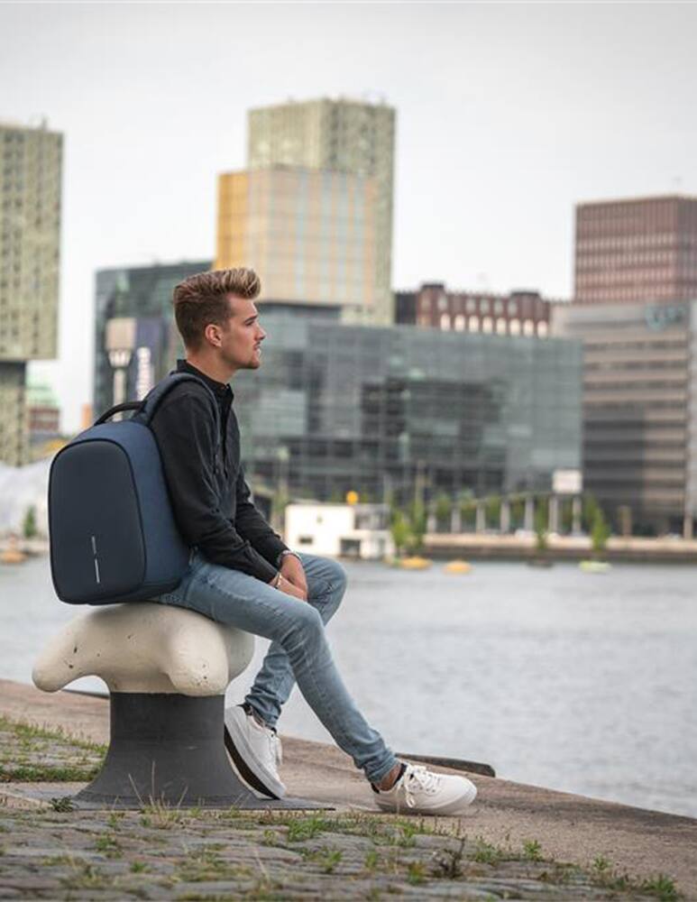 rinascente Bobby Hero Regular zaino antifurto - blu