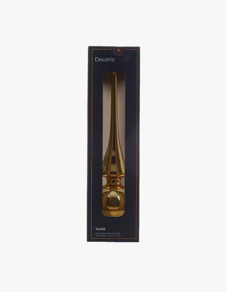Kaemingk Puntale Vetro Shiny Oro 26Cm - immagine 1 Kaemingk Puntale Vetro Shiny Oro 26Cm - immagine 1