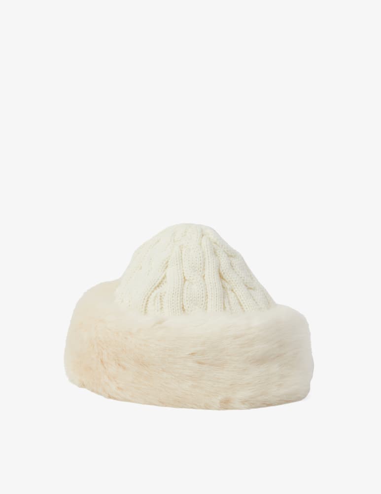rinascente Barts Faux fur cable hat