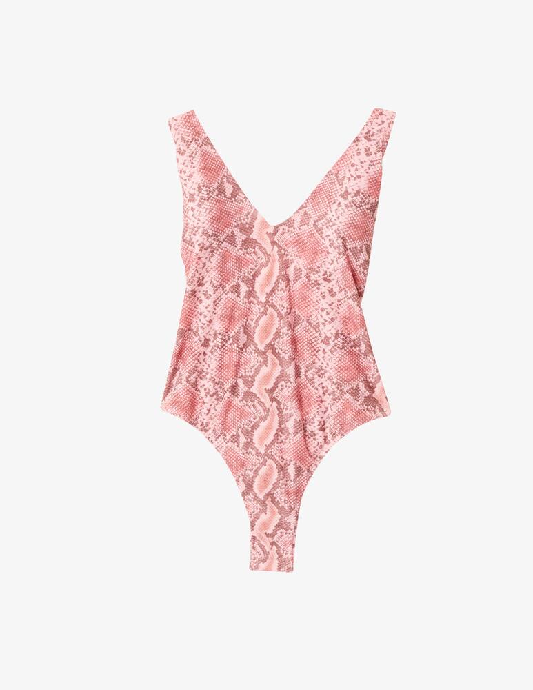 rinascente Barts Keona Halter one-piece swimsuit - beige