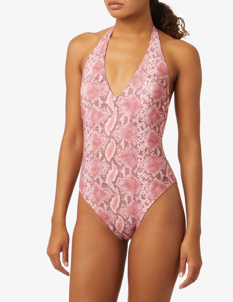 rinascente Barts Keona Halter one-piece swimsuit - beige