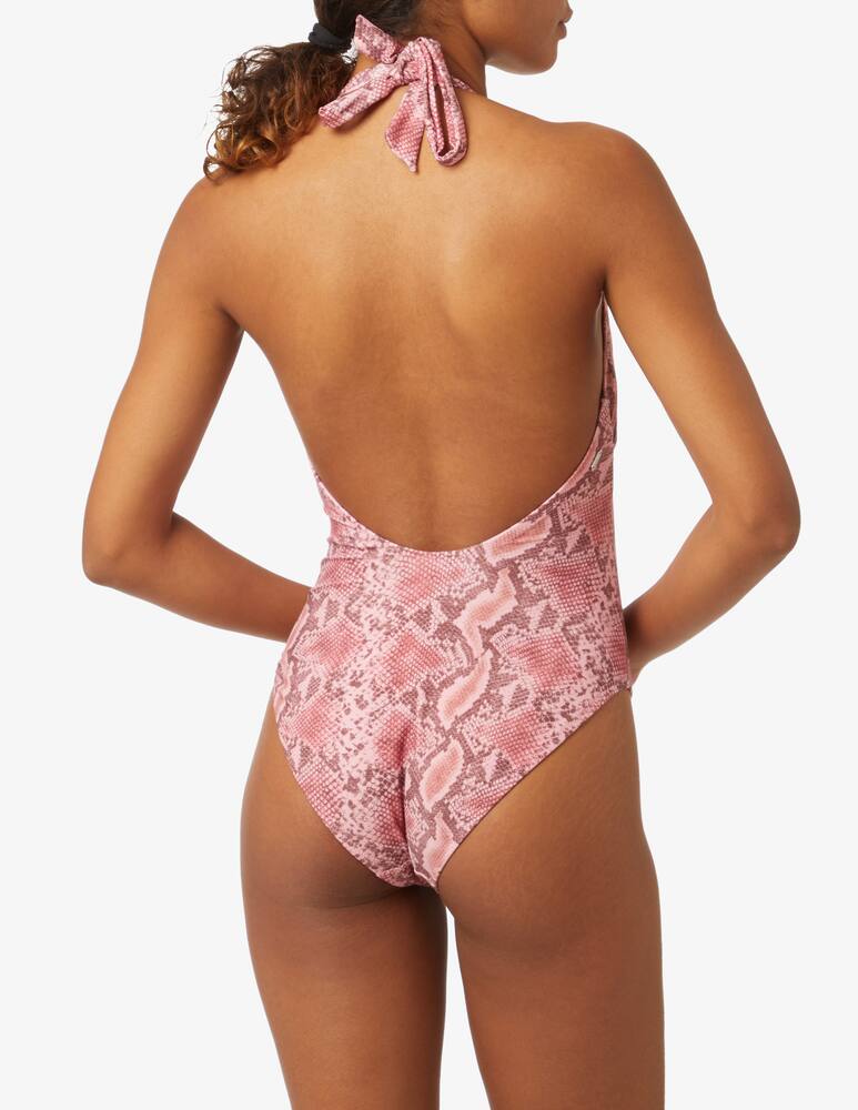 rinascente Barts Keona Halter one-piece swimsuit - beige