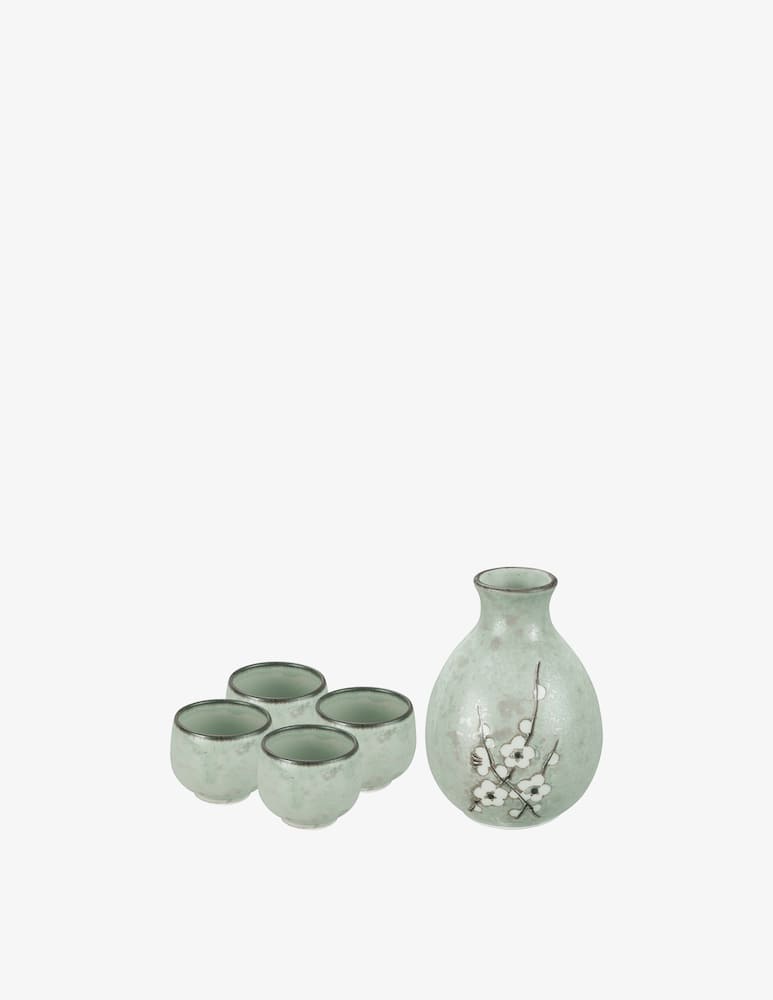 rinascente TOKYO design studio Green Soshun Sake Set 2 Pcs - Green
