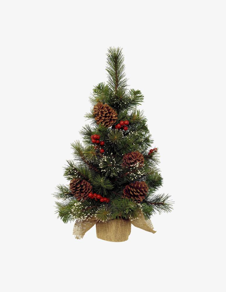 rinascente Kaemingk Albero Ipswich Mini Con Bacche Rosse/Pigne Verde H.45Cm