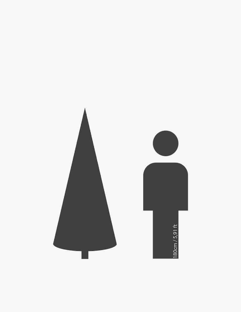 rinascente Kaemingk Snowy Pencil Pine h 210