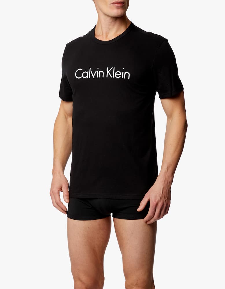 rinascente Calvin Klein Girocollo in cotone con logo - nero