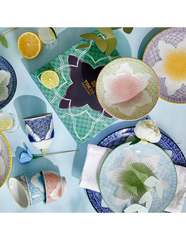 rinascente TOKYO design studio Lily Flower Tayo Ciotola  Blue