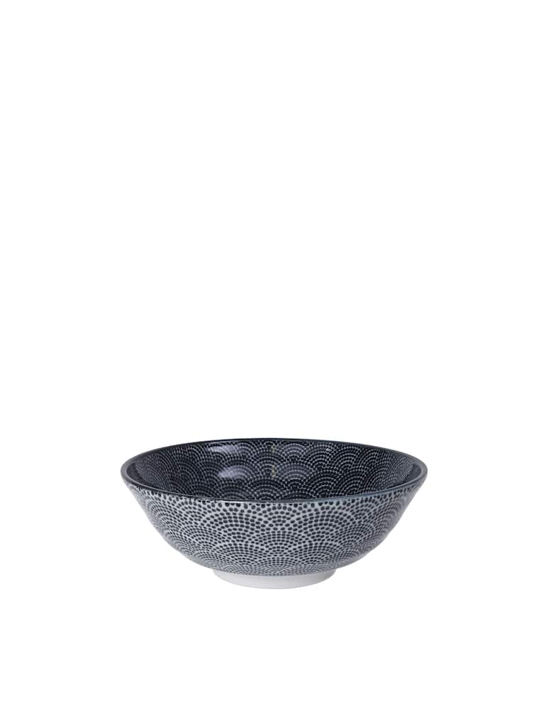 rinascente TOKYO design studio Nippon Black Ramen Bowl 21X7.8Cm 1000Ml Dot