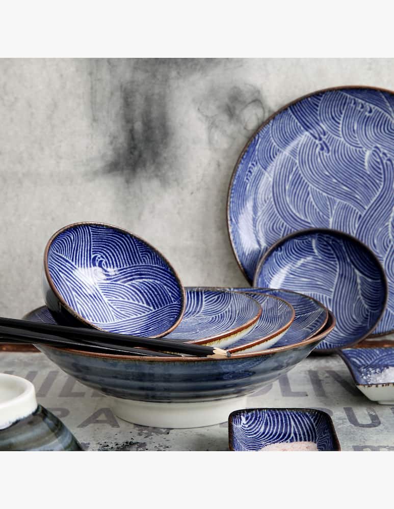 rinascente TOKYO design studio Seigaiha Blue Ciotola 1400Ml