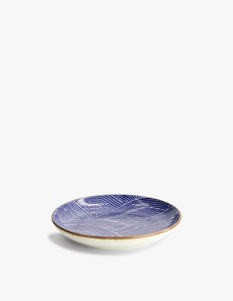 rinascente TOKYO design studio Seigaiha Blue Piatto 15.8X2.5Cm