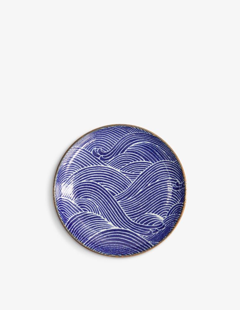 rinascente TOKYO design studio Seigaiha Blue Piatto 15.8X2.5Cm
