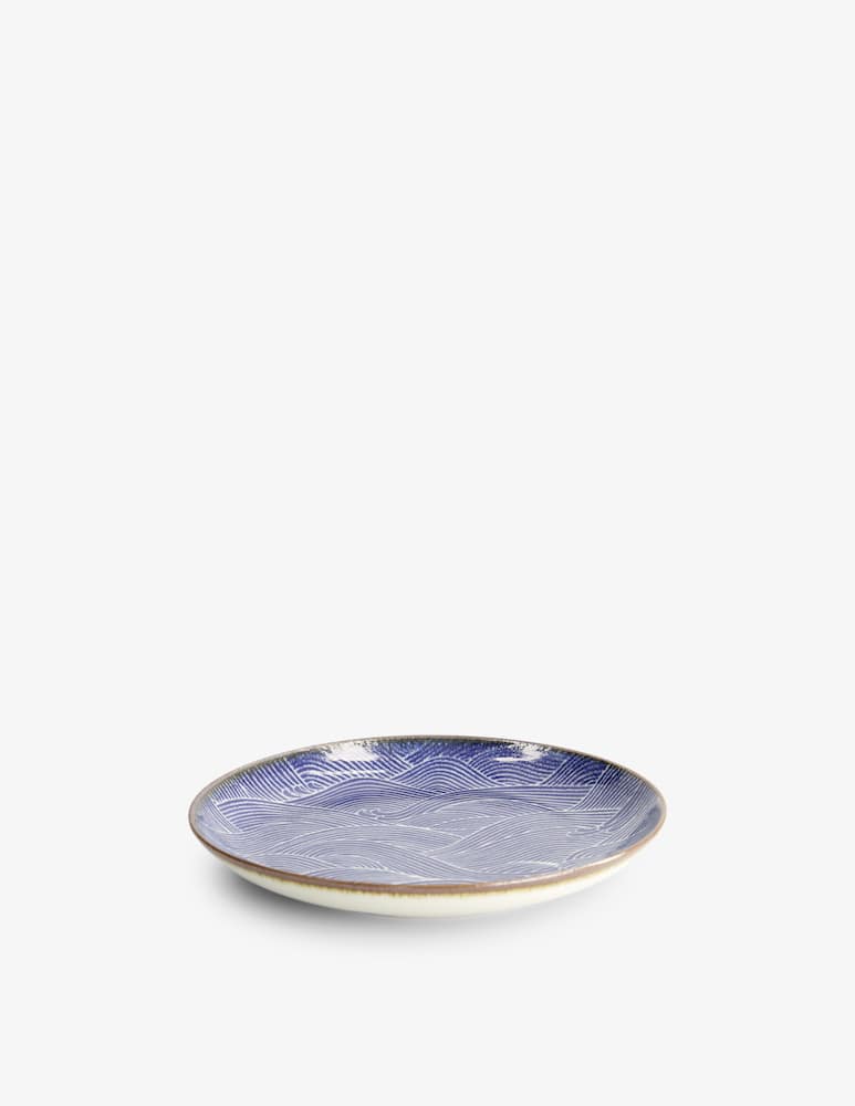 TOKYO design studio Piatto Seigaiha Blue 21.5X3Cm - immagine 2 TOKYO design studio Piatto Seigaiha Blue 21.5X3Cm - immagine 2