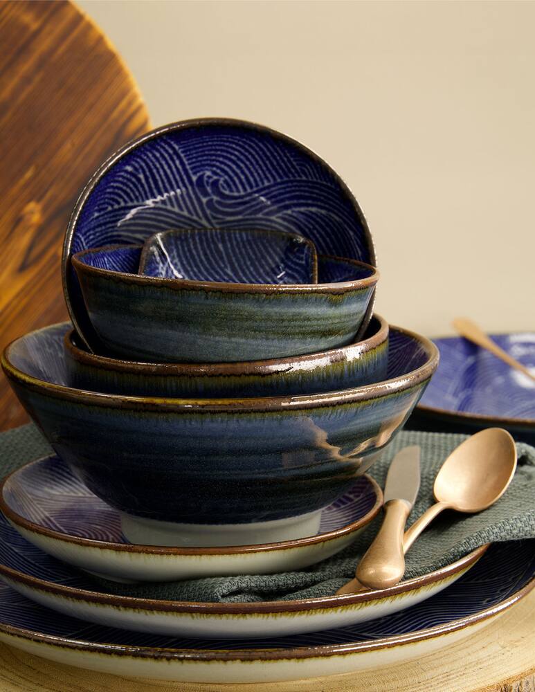 rinascente TOKYO design studio Seigaiha Blue Ciotola 300Ml