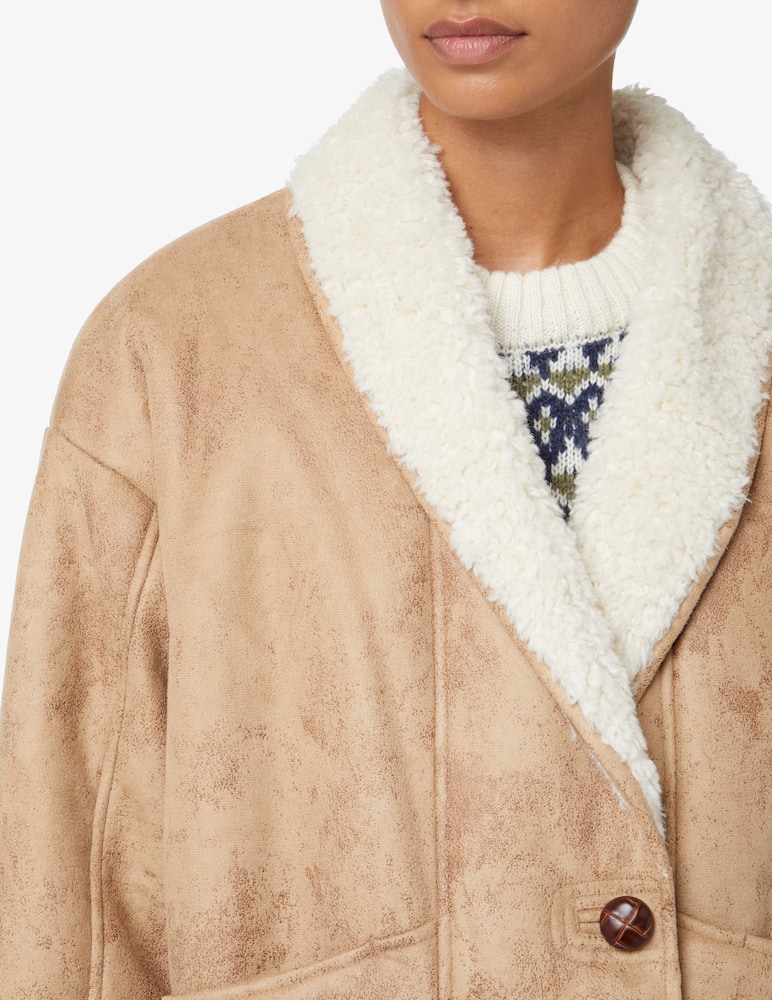 rinascente Scotch & Soda Cappotto in montone - Beige