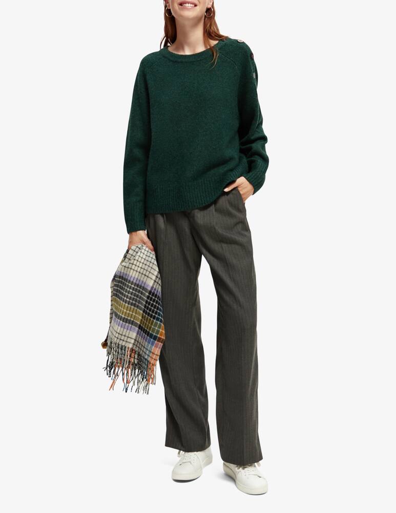 rinascente Scotch & Soda Maglione girocollo con bottoni  - Verde