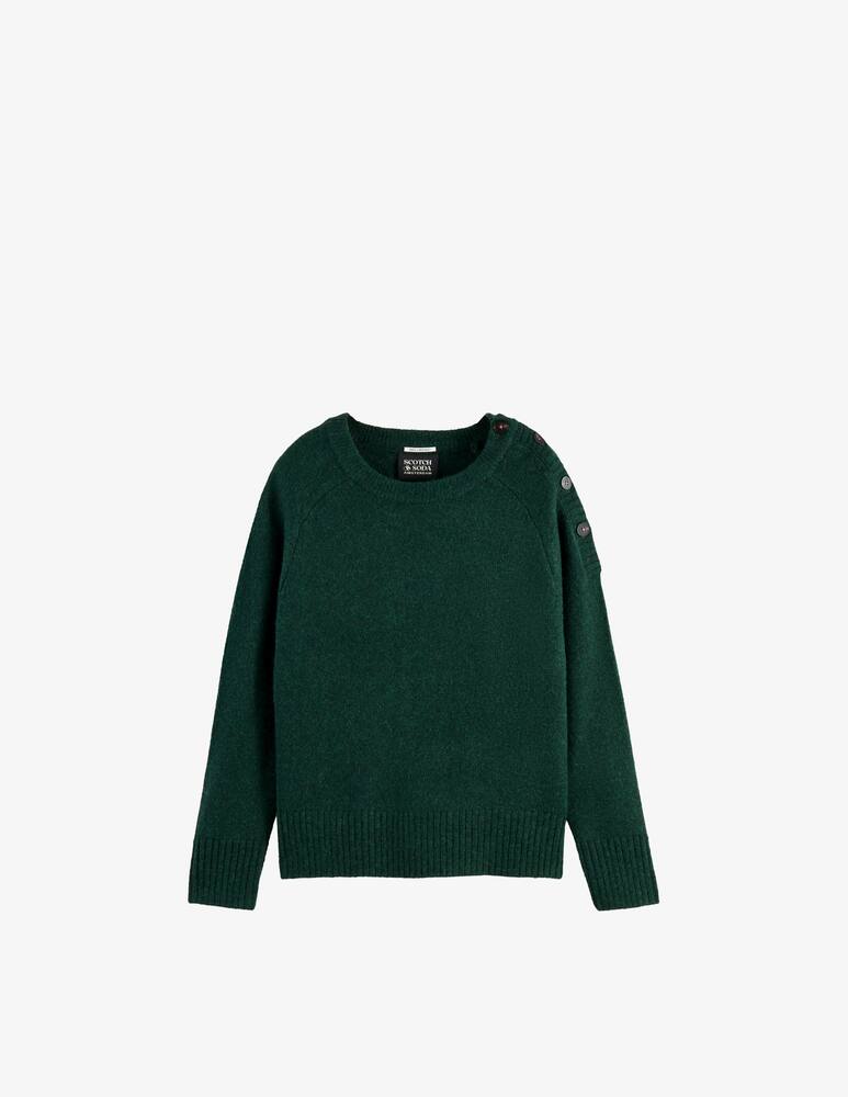 rinascente Scotch & Soda Maglione girocollo con bottoni  - Verde