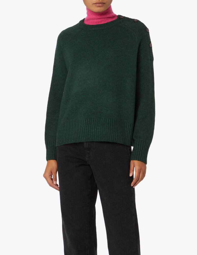 rinascente Scotch & Soda Maglione girocollo con bottoni  - Verde