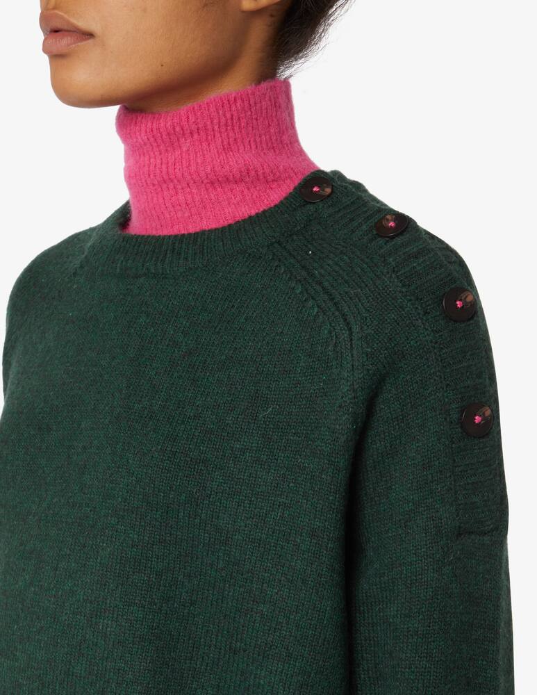 rinascente Scotch & Soda Maglione girocollo con bottoni  - Verde