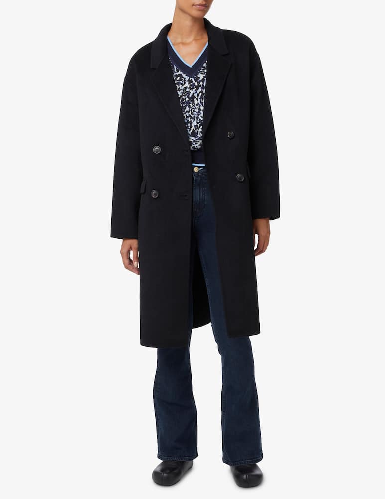 rinascente Scotch & Soda Cappotto doppiopetto in misto lana - Nero