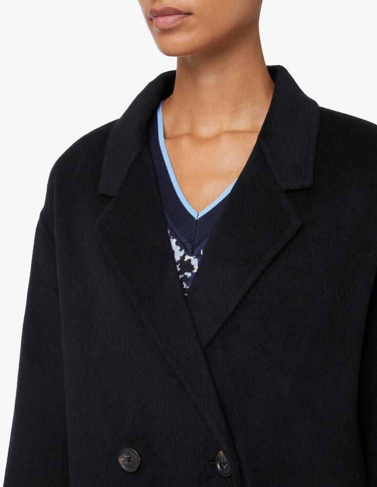 rinascente Scotch & Soda Cappotto doppiopetto in misto lana - Nero