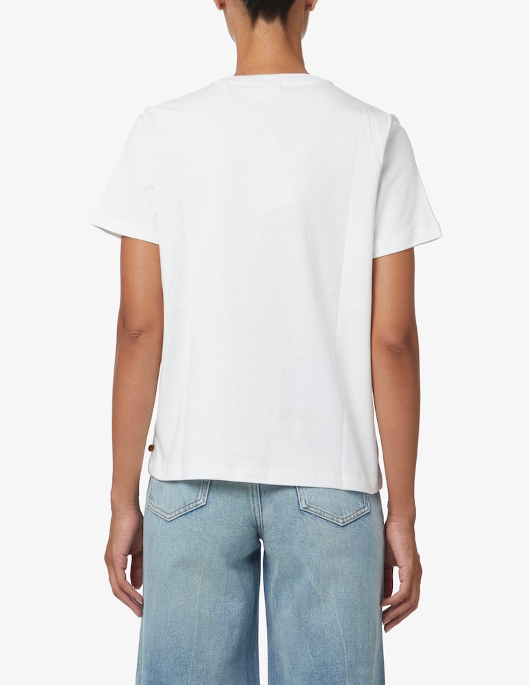 rinascente Scotch & Soda T-shirt regular fit con grafica sul petto - Bianco