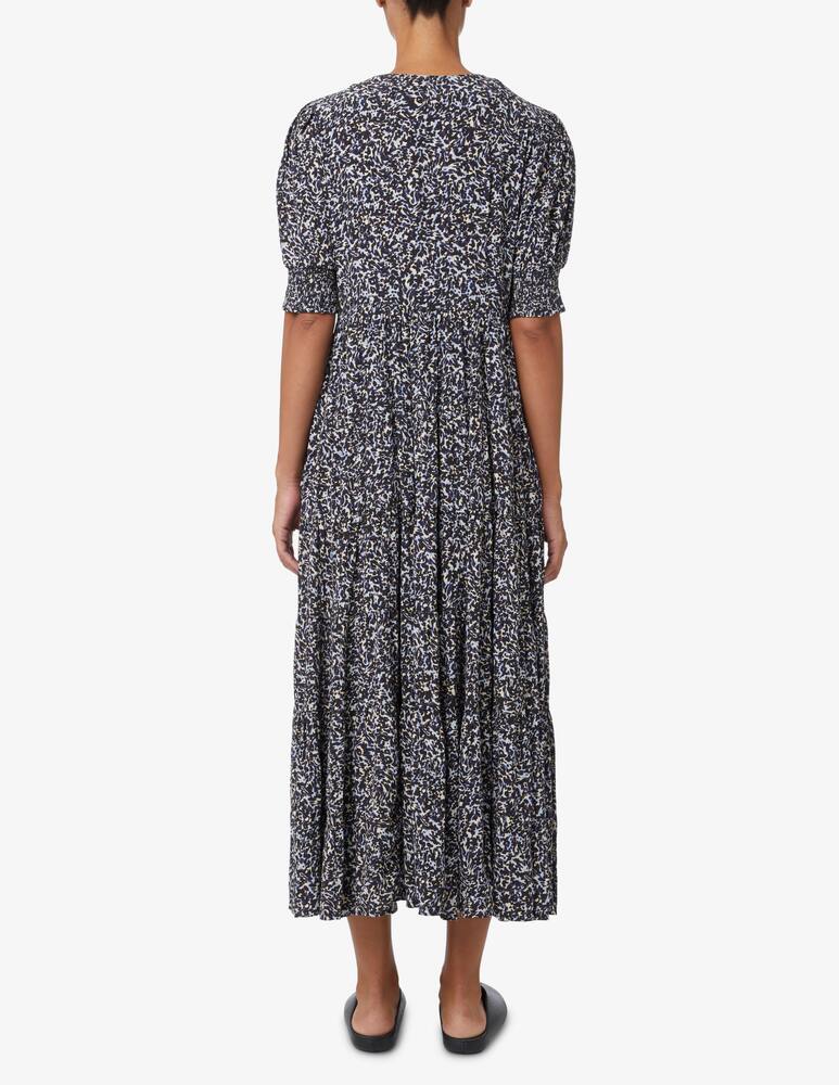 rinascente Scotch & Soda Short sleeve tiered maxi dress - Blue