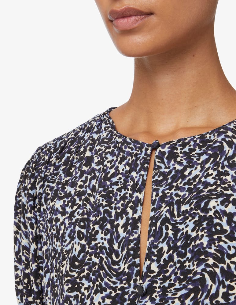 rinascente Scotch & Soda Short sleeve tiered maxi dress - Blue