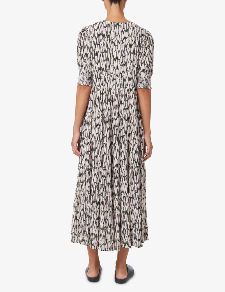 Scotch & Soda Abito lungo a maniche corte a balze - Bianco - immagine 2 Scotch & Soda Abito lungo a maniche corte a balze - Bianco - immagine 2