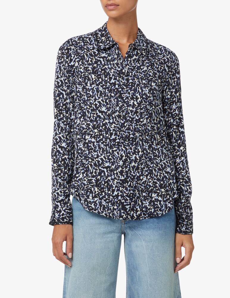 Scotch & Soda Jacquard long sleeve shirt with embroidery details - Blue - picture 1 Scotch & Soda Jacquard long sleeve shirt with embroidery details - Blue - picture 1