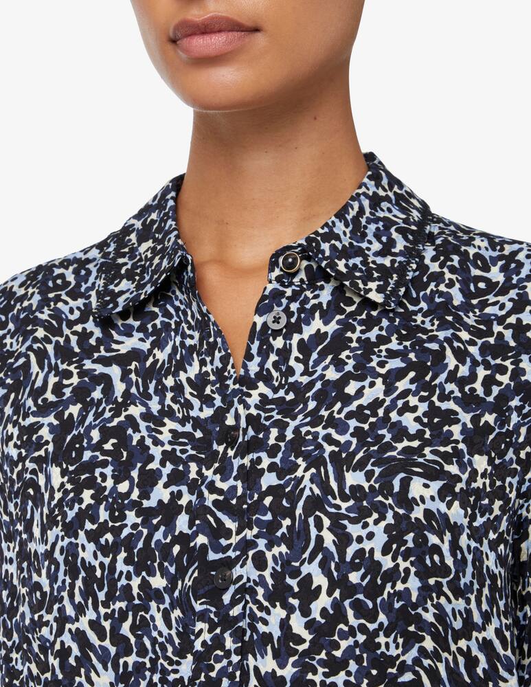 rinascente Scotch & Soda Jacquard long sleeve shirt with embroidery details - Blue