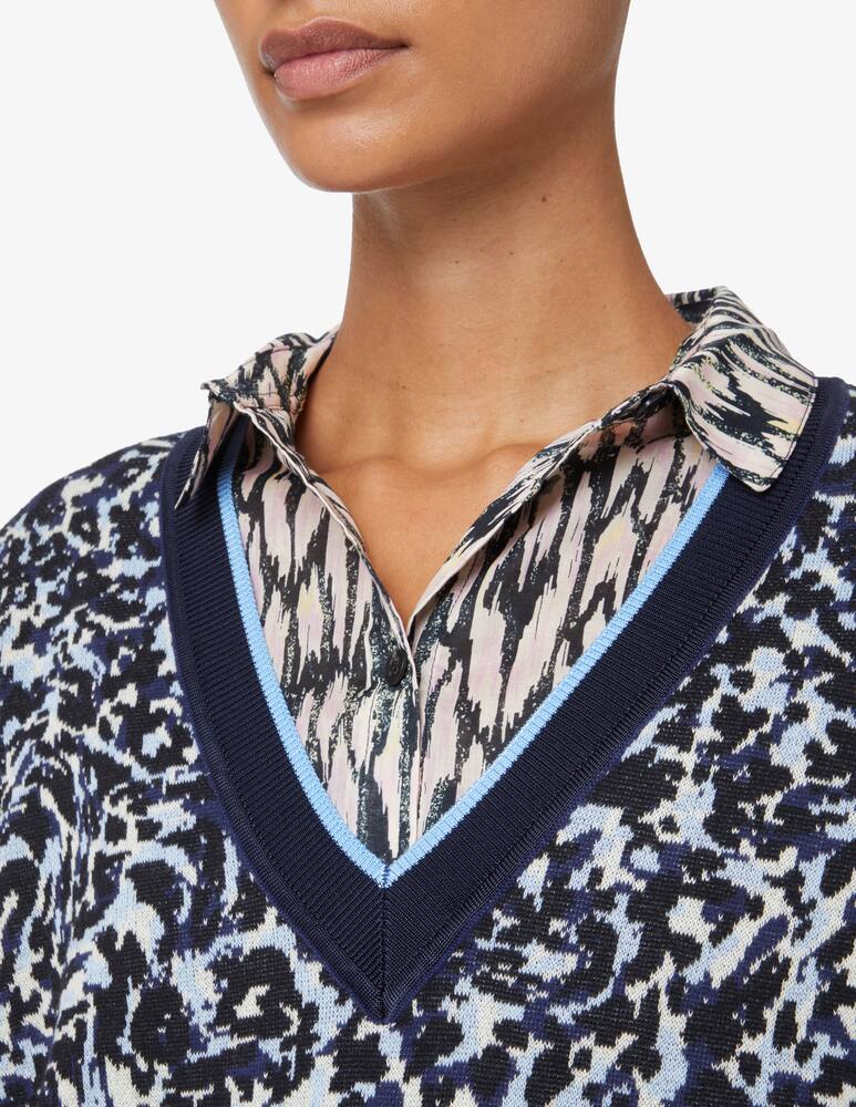 rinascente Scotch & Soda Maglione jacquard in cotone - Blu