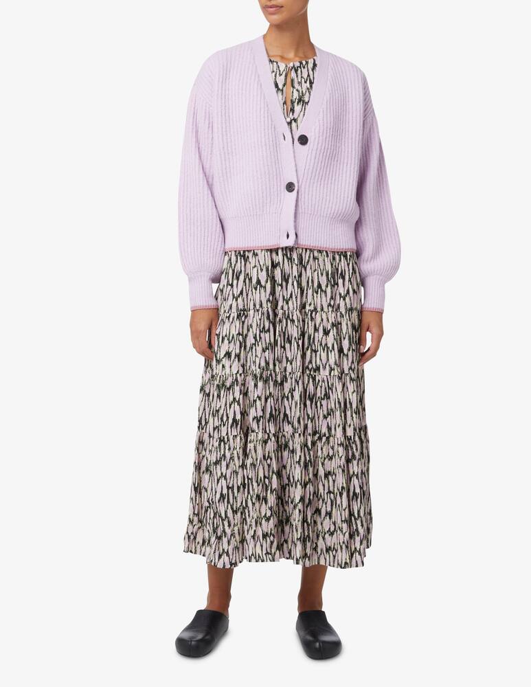 rinascente Scotch & Soda Fuzzy knitted cardigan  - Lilac