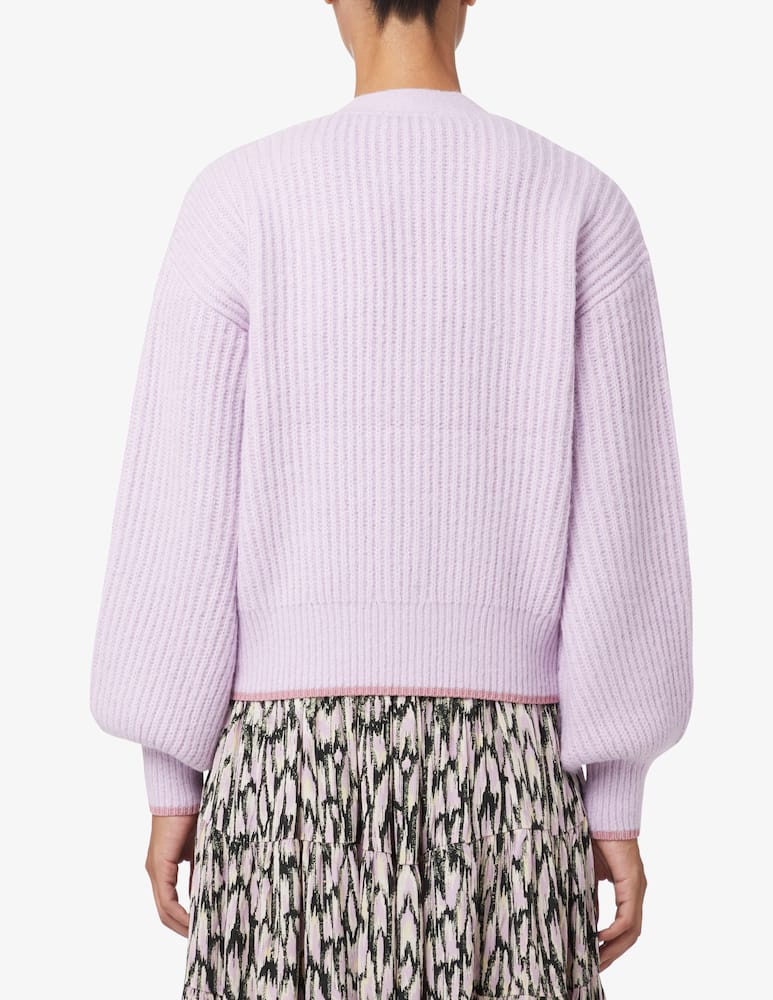 rinascente Scotch & Soda Fuzzy knitted cardigan  - Lilac