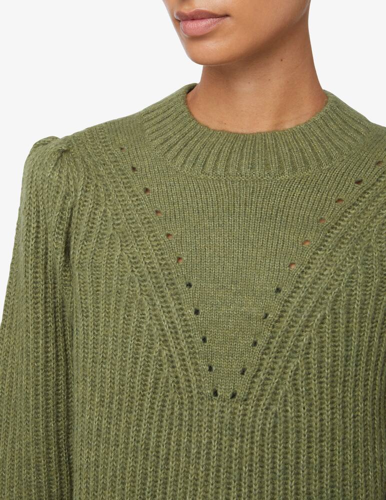 rinascente Scotch & Soda Maglione con maniche a sbuffo Fuzzy - Oliva