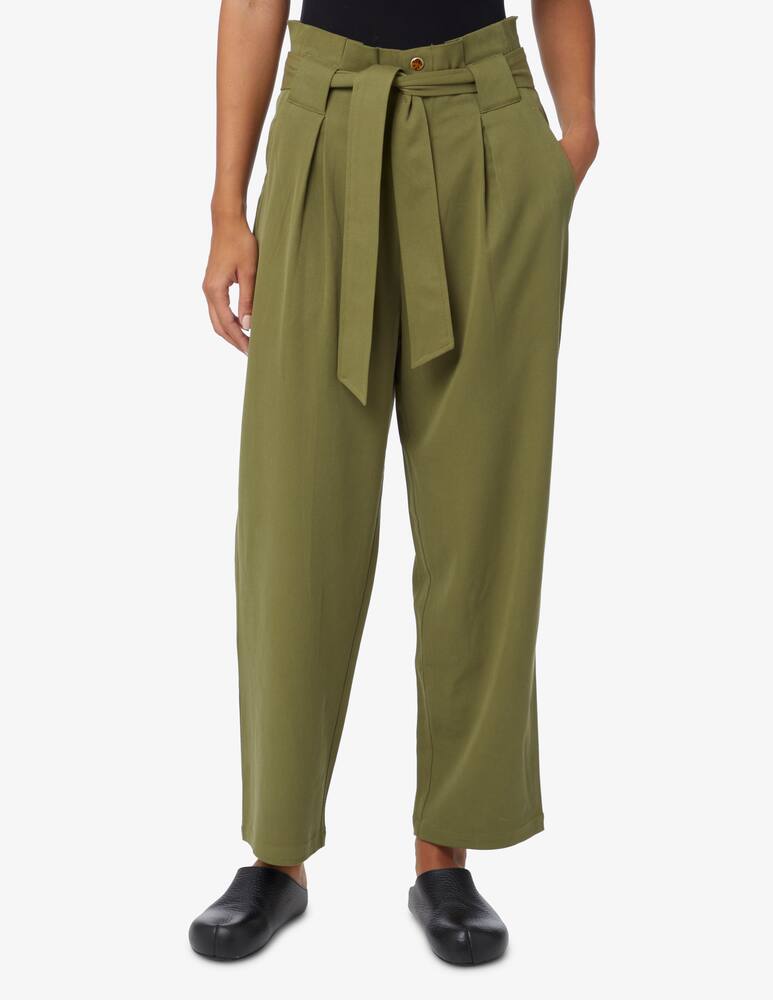 Scotch & Soda Daisy high rise straight leg trousers - Olive - picture 1