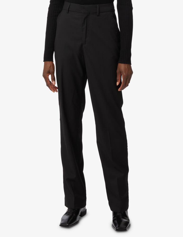 rinascente Scotch & Soda Hailey high rise straight leg trousers - Black