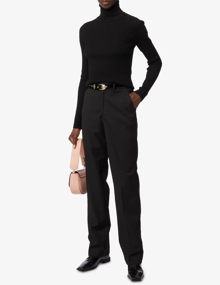 Scotch & Soda Hailey high rise straight leg trousers - Black - picture 1 Scotch & Soda Hailey high rise straight leg trousers - Black - picture 1