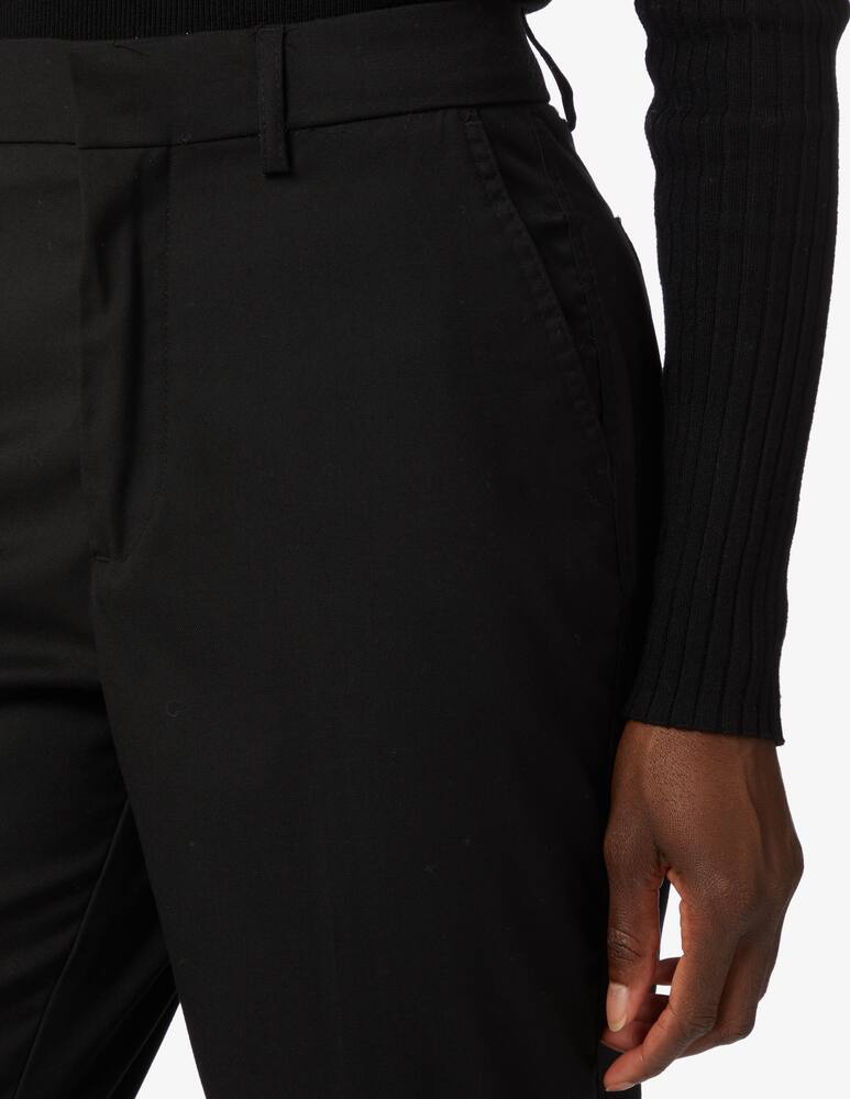 rinascente Scotch & Soda Hailey high rise straight leg trousers - Black