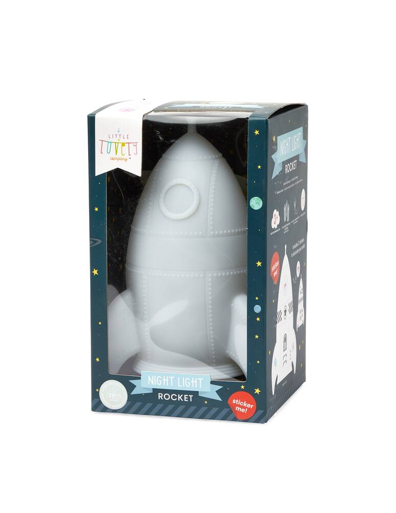 rinascente Little Lovely Company Led rocket night light - white