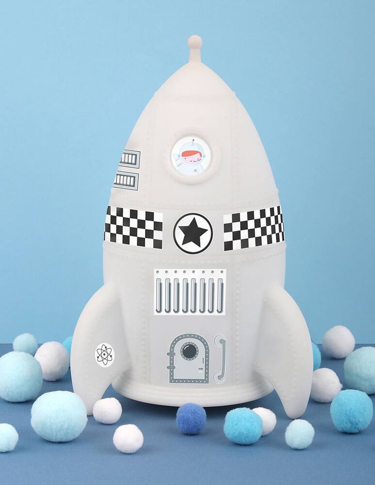 rinascente Little Lovely Company Led rocket night light - white