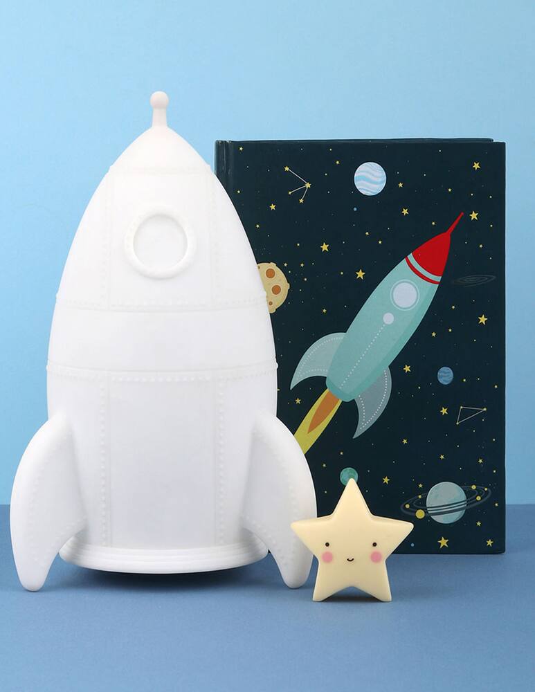 rinascente Little Lovely Company Led rocket night light - white