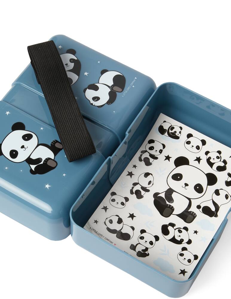 rinascente Little Lovely Company Contenitore porta pranzo panda - blu
