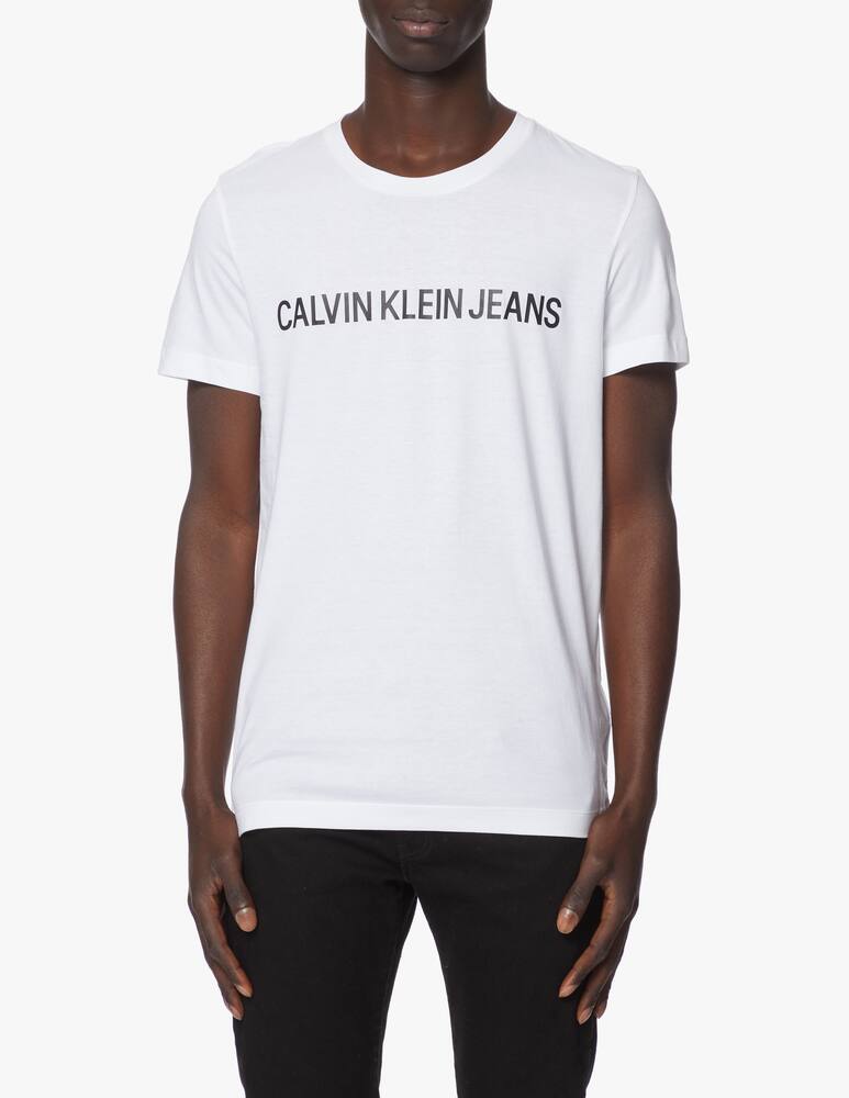 Calvin Klein Jeans Core institutional logo slim t-shirt - white - picture 1 Calvin Klein Jeans Core institutional logo slim t-shirt - white - picture 1