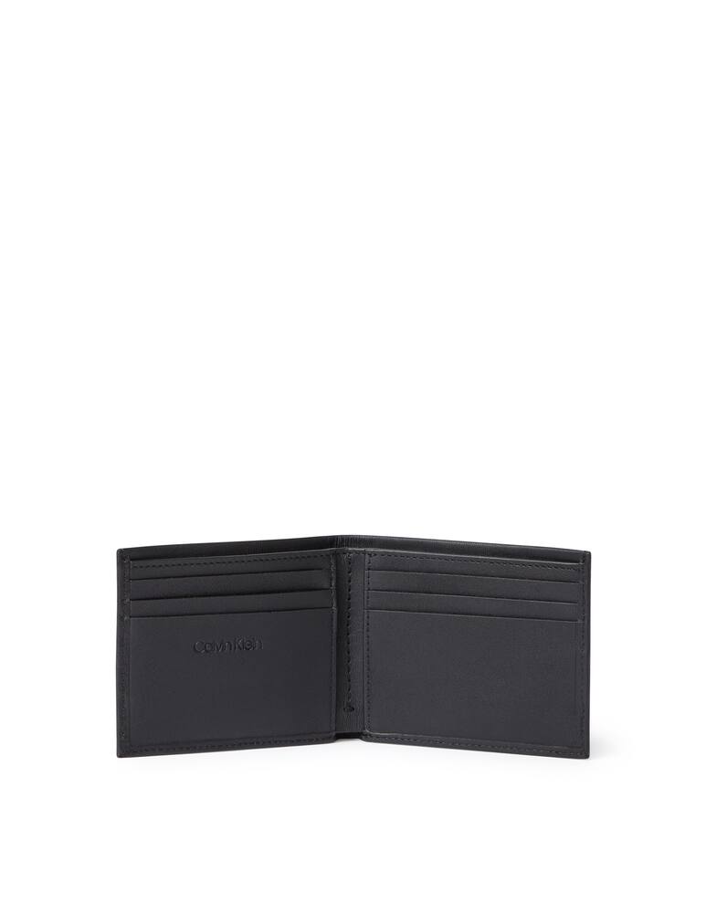 rinascente Calvin Klein Smooth w plaque slim in pelle - nero