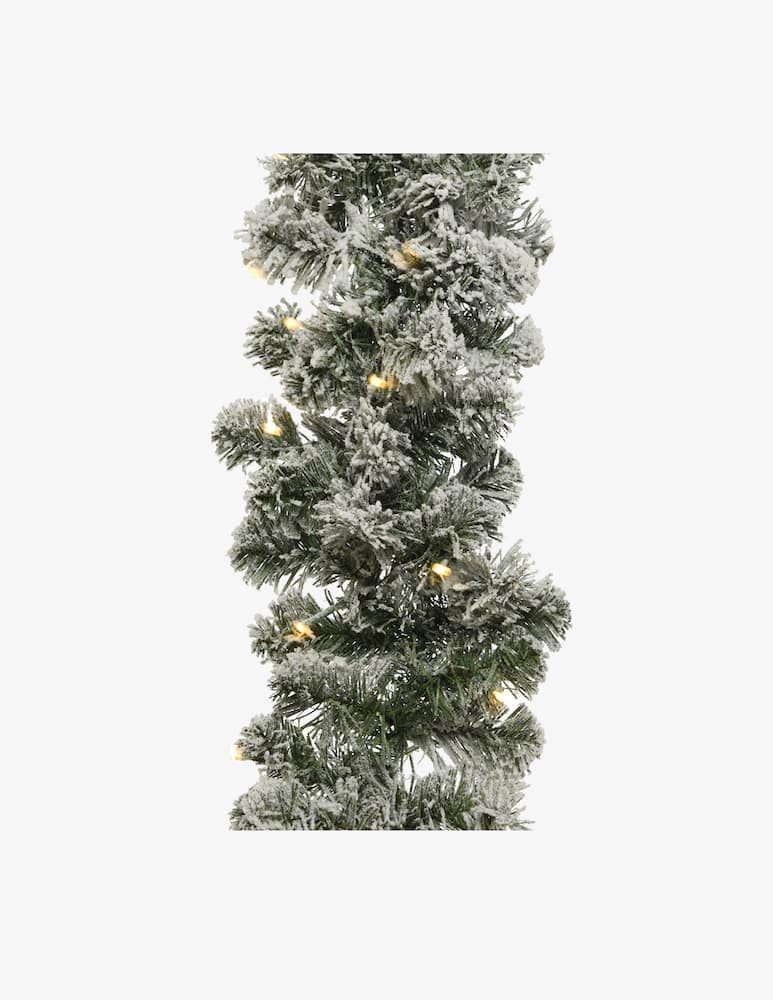 Kaemingk Ghirlanda Imperial innevata con LED - immagine 1