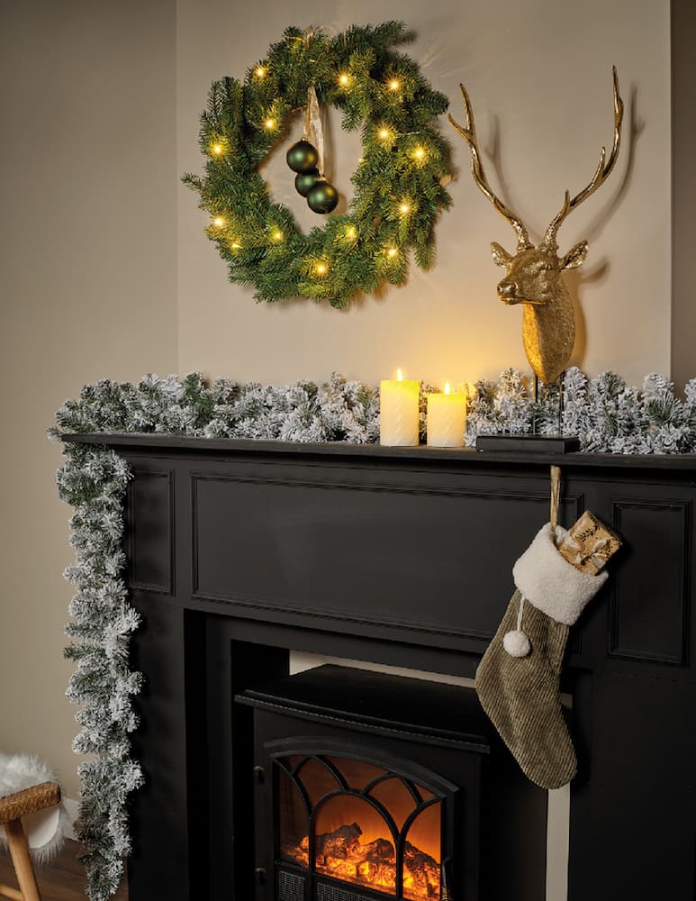 rinascente Kaemingk Snowy Led Imperial Wreath